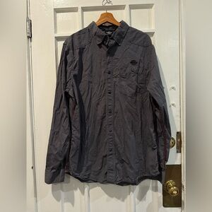 Harley-Davidson Dark Gray Casual Button-Down Shirt